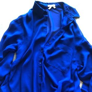 Sheer long sleeve top